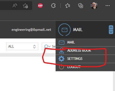 Mail menu